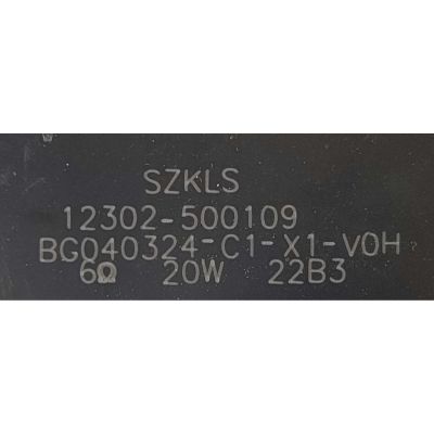 KIT DE BOCINAS PARA TV TCL / NUMERO DE PARTE 12302-500109 / 42-WDF380-XX3G-V0H / 6Ω 15W / BG040324-C1-X1-V0H / MODELO 98R754	 - Imagen 2